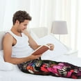 thumbnail image 5 of Logiee Monstrous Cartoon Characters Print Pajama Pants for Men,Men’s Pajama Bottoms,Mens PJ Pants with Pockets & Button Fly-Medium, 5 of 6