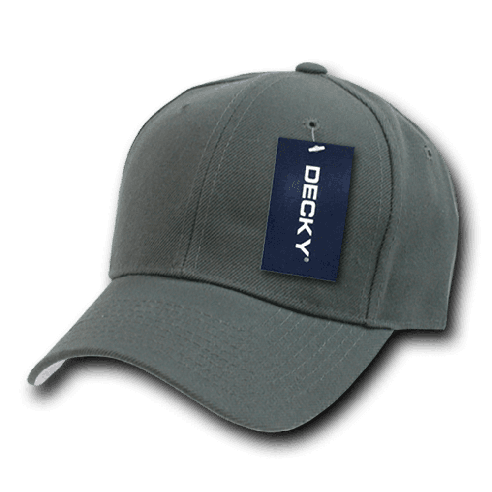 Decky Decky Classic Plain Fitted Pre Curved Bill Baseball Hats Caps