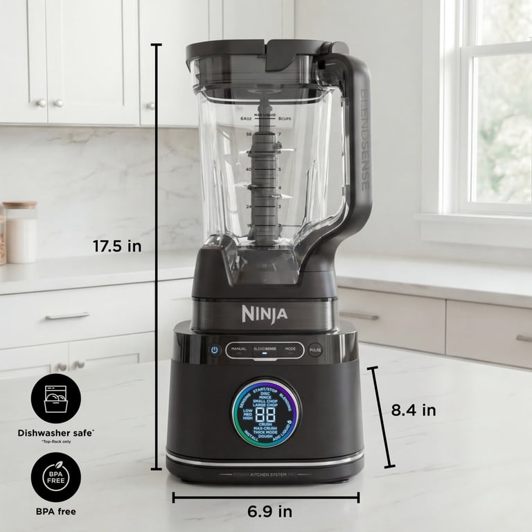 NINJA ブレンダー BlendSense 本体 Ninja, Kitchen System, 1800 Peak Watts, BlendSense Technology