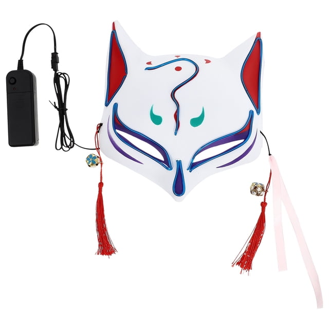 1 unid Halloween Party Brillante Fox Mask Party Bar Bar Fox Luminoso Mascarilla Mascarilla Prop