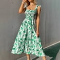 thumbnail image 1 of Gspmoly Robes d'Été pour Femmes, Robe Longue Sans Manches à Dos Ouvert avec Cordon Imprimé, Robes de Soirée pour Femmes en Liquidation, 1 of 9