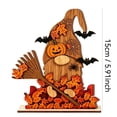 thumbnail image 2 of CSEONE Indoor Halloween Decor, 2D Halloween Pumpkin Ghost Table Decor, Wooden Standee Mantel Shelf Decoration, Flat Halloween Decor for Festive Party Display, B, 2 of 7
