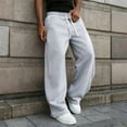 thumbnail image 5 of Domuza Barrel Sweatpants for Men 2026 Baggy Wide Leg Pants Casual Elastic Waisted Drawstring Sweat Pants Joggers with Pockets Light Gray XL, 5 of 5