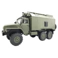 thumbnail image 3 of Vogacara 6 unids/set camión militar RC coche 6WD juguetes para niños adultos alta simulación camión militar RC camión Kits de construcción modelo Verde, 3 of 6