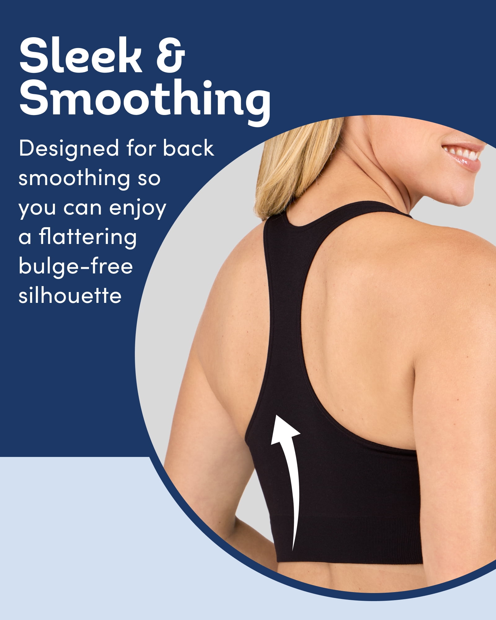 Fruit of the Loom Women's Seamless Racerback Longline Bra, 2-Pack, Sizes XS-4XL