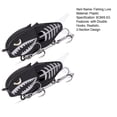 thumbnail image 7 of Hyasfey 2Pcs 6CM/6.5G Multi-Jointed Pencil Fishing Lure with Double Hooks Slow Sinking 2-Section Swimbait Hard Artificial Bait Freshwater Saltwater Fishing Accessories, 7 of 7