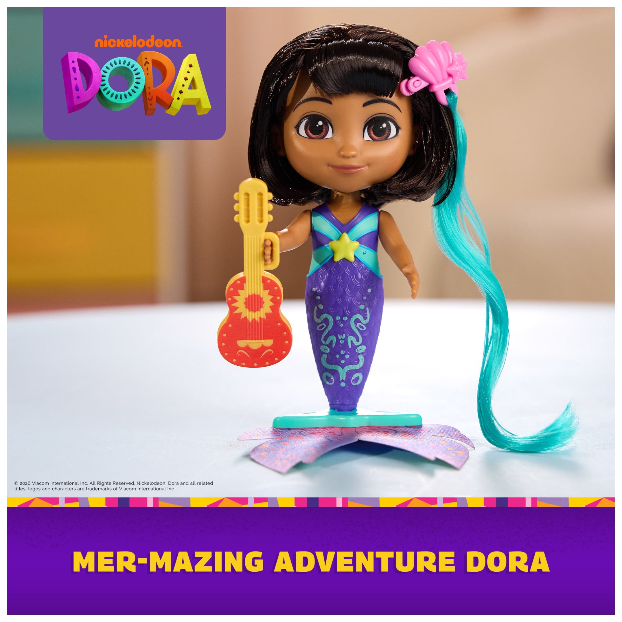 Dora, Mer-mazing Adventure Dora, Color Changing Mermaid Doll with