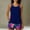 Dark Blue 3, variant on FAHXNVB Women's 2 Piece Swimsuit Athletic Racerback Tank Top and Shorts Tankini Set Graphic Print Fashion Casual Comfy Padded Swimwear
