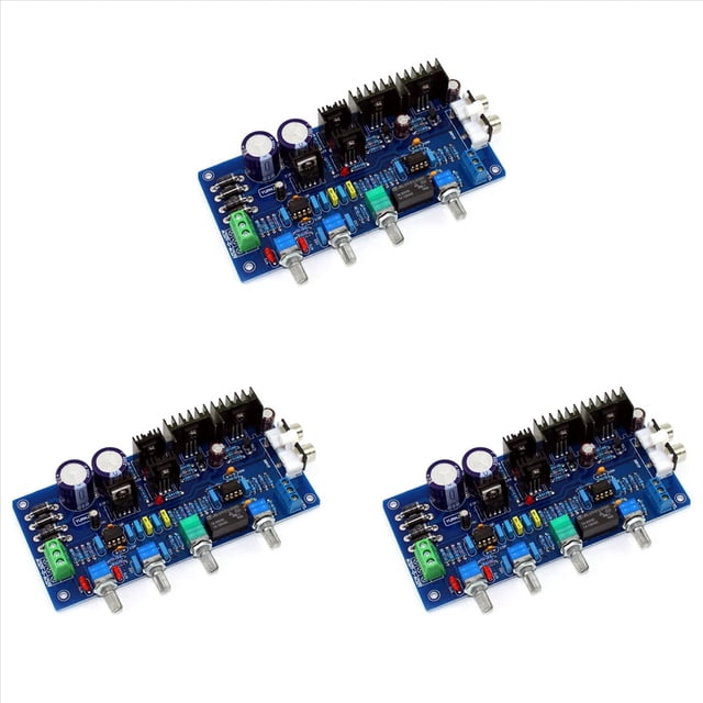 3X Preamplificador de Placa de Tono, Preamplificador EstéReo de Alta Fidelidad de 2,0 Preamplificador NE5532, Preamplificador Amplificador