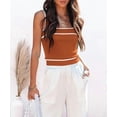 thumbnail image 7 of FreshPretty Women's Trendy Summer Square Neck Crop Tank Tops Casual Color Block Knit Sleeveless Slim Fit Y2k Cami Shirts, 7 of 7