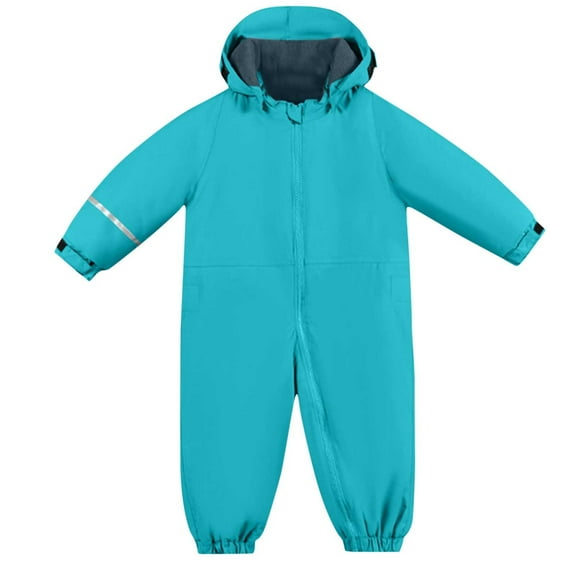 Zpanxa Kids Waterproof Windproof Ski Suit One Piece Hooded Insulated Snowsuit Warm Winter Professional All in One Outerwear for Ages 2 to 5
