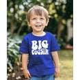 thumbnail image 3 of Big Cousin Retro T-Shirts for Toddler & Youth Kids Vintage Royal Shirt 5-6, 3 of 5