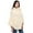 Natural, variant on SAOL 100% Merino Wool Women's Aran Cable Knit Poncho Oversize Sweater High Neck Irish Cape Made in Ireland