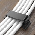 thumbnail image 5 of Clip de alambre de administración de cables adhesivo de 50 piezas, clip organizador de cables para el hogar, computadora de oficina, TV BANYUO  Hogar, 5 of 5