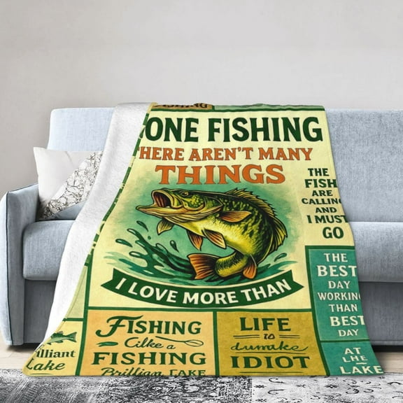 Fishing Gifts for Men, Fishings Gifts, Fish Gifts for Men Unique, Gifts for Fisherman, Fish Gifts for Boy Dad Women, Gifts for Man Who Love Fishings, Fishing Blanket 50x40