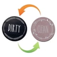 thumbnail image 1 of Round Magnetic Fridge Sticker Clean Dirty Instruction Dishwasher Sticker, 1 of 4