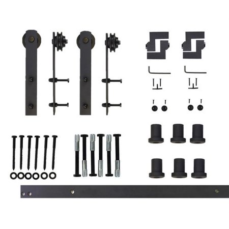 Vancleef Double Door Straight Design Barn Door Hardware Walmart Com