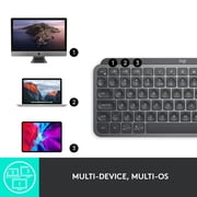 Logitech MX Keys Mini - Keyboard - backlit - wireless - Bluetooth LE - graphite