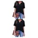 thumbnail image 1 of sweethay Blusa con cuello en V para mujer, jersey de manga corta, camisa Floral bonita, fiesta de vacaciones, compras, Top de verano, ropa de Type11 NO11, 1 of 6