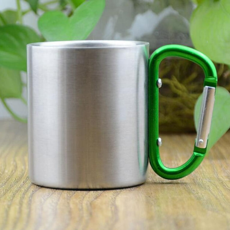 Set Of 10oz Metal Coffee Mug Tea Cup For Travel