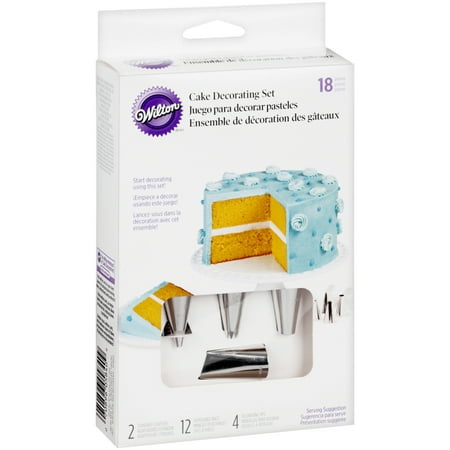 Wilton Cake & Dessert Decorating Set, 18-Piece (Best Frosting For Cake Decorating)