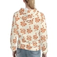 thumbnail image 7 of Honeii Hand Drawn Snake Pattern Womens Oversized Hoodies Long Sleeve Sweatshirts Pullover Fall Outfits with Pocket-Large, 7 of 7
