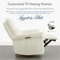 thumbnail image 6 of Spruce & Spring Triple Motor Power Swivel Recliner for Mothers, Cream-Chenille, 6 of 21