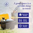thumbnail image 4 of HOMZ Durabilt 15 Gallon Storage Tote Home Organization Heavy Duty Container Stackable Bins with Hinged Flip Lids, 6 Pack, Black and Yellow, 4 of 4