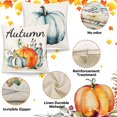 thumbnail image 3 of Fall Throw Pillow Covers 18x18 Set Of Lmell 4 For Lmell Watercolor Pumpkin Pattern Throw Gift, 3 of 5