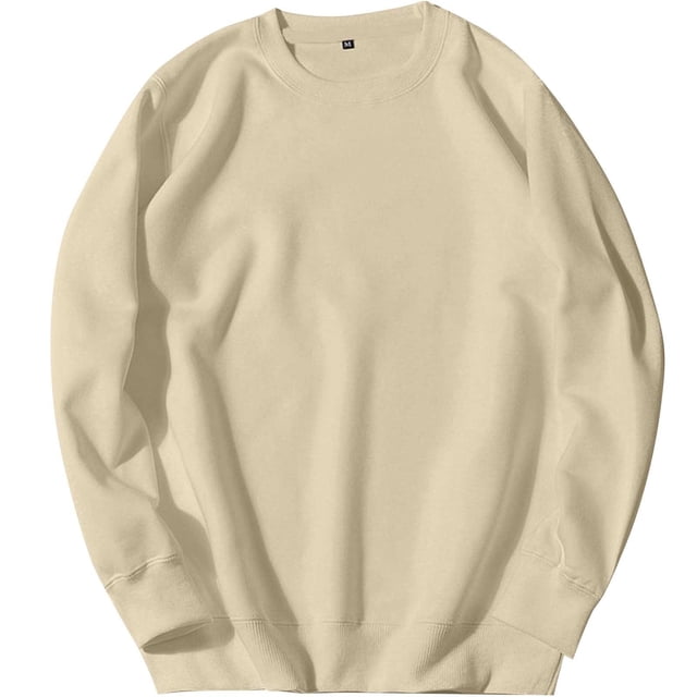 Blusas y camisas de manga larga con cuello redondo Sudadera deportiva de cuello redondo para hombre Sudadera con capucha de manga larga lisa Blusa de poliéster para hombre