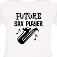 thumbnail image 4 of Inktastic Future Saxophone Player Sax Music Boys or Girls Long Sleeve Baby Bodysuit, 4 of 5