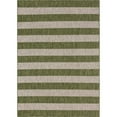 thumbnail image 1 of Unique Loom Tapis de Collection Rayé Extérieur 7 Pieds x 10 Pieds Rectangle Vert/ivoire, 1 of 1