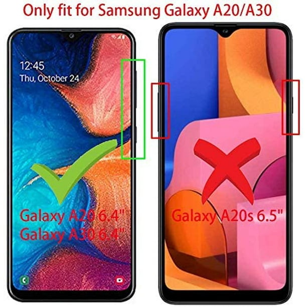 FYBTO Coque pour Samsung Galaxy A20/A30 (non compatible A20S) avec  protection d'écran en verre trempé,[Grade militaire] Coque magnétique pour  support de voiture pour Samsung A20/A30, Noir 