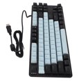 thumbnail image 3 of Teclado mecánico para jugar, interruptor azul, retroiluminación RGB de 87 teclas, Teclado mecánico con cable USB para ordenador portátil, ordenador de escritorio, azul y negro, 3 of 10