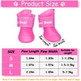 thumbnail image 3 of Juego de 3 botas impermeables para perros, botas de lluvia antideslizantes, lluvia de nieve, botas para mascotas pequeñas y medianas para perros (púrpura, rosa, amarillo) M Sincero Producto electrónico, 3 of 6