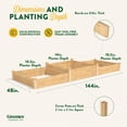 thumbnail image 5 of Greenes Fence Tall Tiers 4' x 12' x 10-14" (3/4" Thick) Premium Cedar Raised Garden Bed, 5 of 8