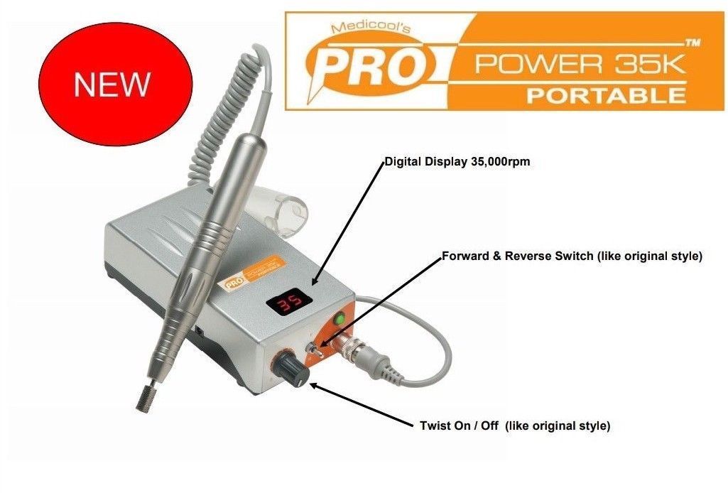 MEDICOOL - Pro Power 20K  35K Professional Rechargeable Manicure File