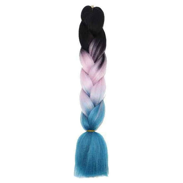 Gradient Color Women Braid Hair Large Braiding Hair Wigs High Temperature Fiber Synthetic Hair Extensions