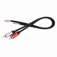 thumbnail image 2 of RCA Male To Bare Wire Open End Pigtail RCA Cable for Amplifier Auditory Video Device Repairs Speaker Wire 30cm, 2 of 10