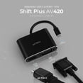 thumbnail image 2 of Adaptador Convertidor Acteck SHIFT PLUS AV420 USB Tipo C a HDMI + VGA Negro AC-934657, 2 of 6
