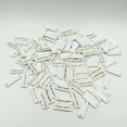 thumbnail image 4 of 50 Pieces Handmade Label Wooden 2-holes Buttons Gift Tags For Scrapbooking Craft 30mm White, 4 of 7