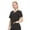 BLACK, variant on HEAL+WEAR Women’s V-Neck Multi-Pocket Scrub Top Stretch Comfort Fabric 4-Way Stretch