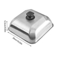 thumbnail image 2 of Round Hamburger Lid Stainless Steel Griddle Dome Cover Cheese Melting Dome Griddle GrillAccessories, 2 of 4