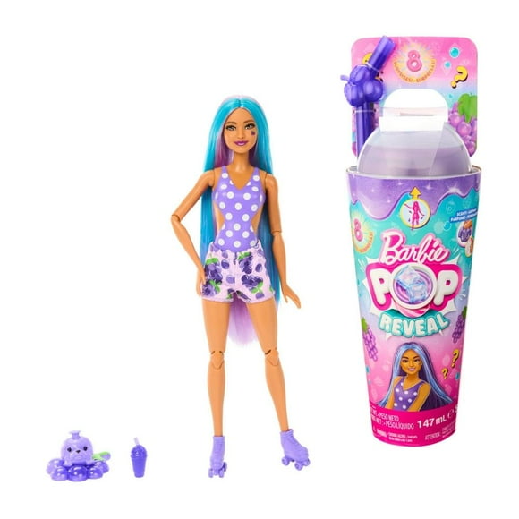 Muñeca Barbie Pop Reveal Serie de Frutas Uva