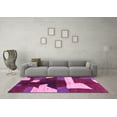 thumbnail image 3 of Ahgly Company Indoor Square Abstract Pink Modern Area Rugs, 5' Square, 3 of 4
