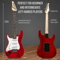 thumbnail image 6 of LyxPro Electric Guitar with 20W Amplifier for Beginners in Red, 6 of 7