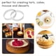 thumbnail image 4 of 10 Moldes Circulares para Tartas con Agujeros de Acero Inoxidable para Tartas de Frutas, Moldes para Mousse, Moldes para Hornear de Cocina de 10 cm., 4 of 5