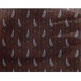 thumbnail image 4 of oneOone Georgette Viscose Fabric Leaves & Paisley Block Printed Craft Fabric BTY 42 Inch Wide, 4 of 4