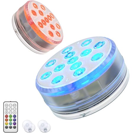 Upgraded Submersible Pool Lights with Remote RF Plannu 13 LED ...