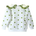 thumbnail image 2 of Girls‘ Lace Collar Polka-dot Sweater Baby Girl Clothes, 2 of 5